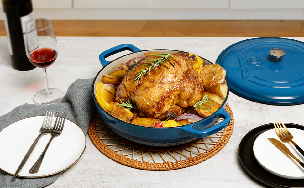 how to clean a cast iron braiser